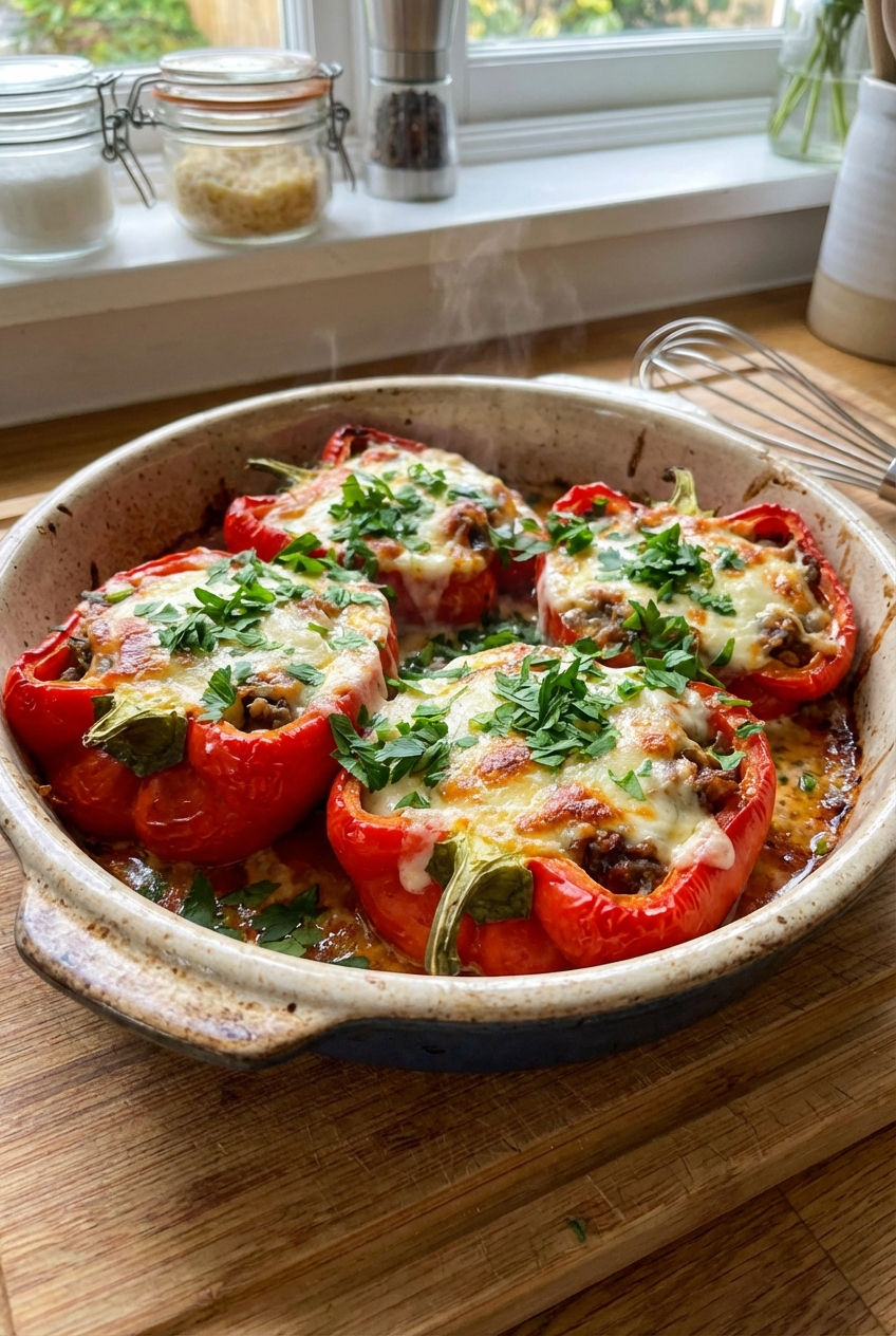 Simple Stuffed Paprika (Stuffed Peppers)