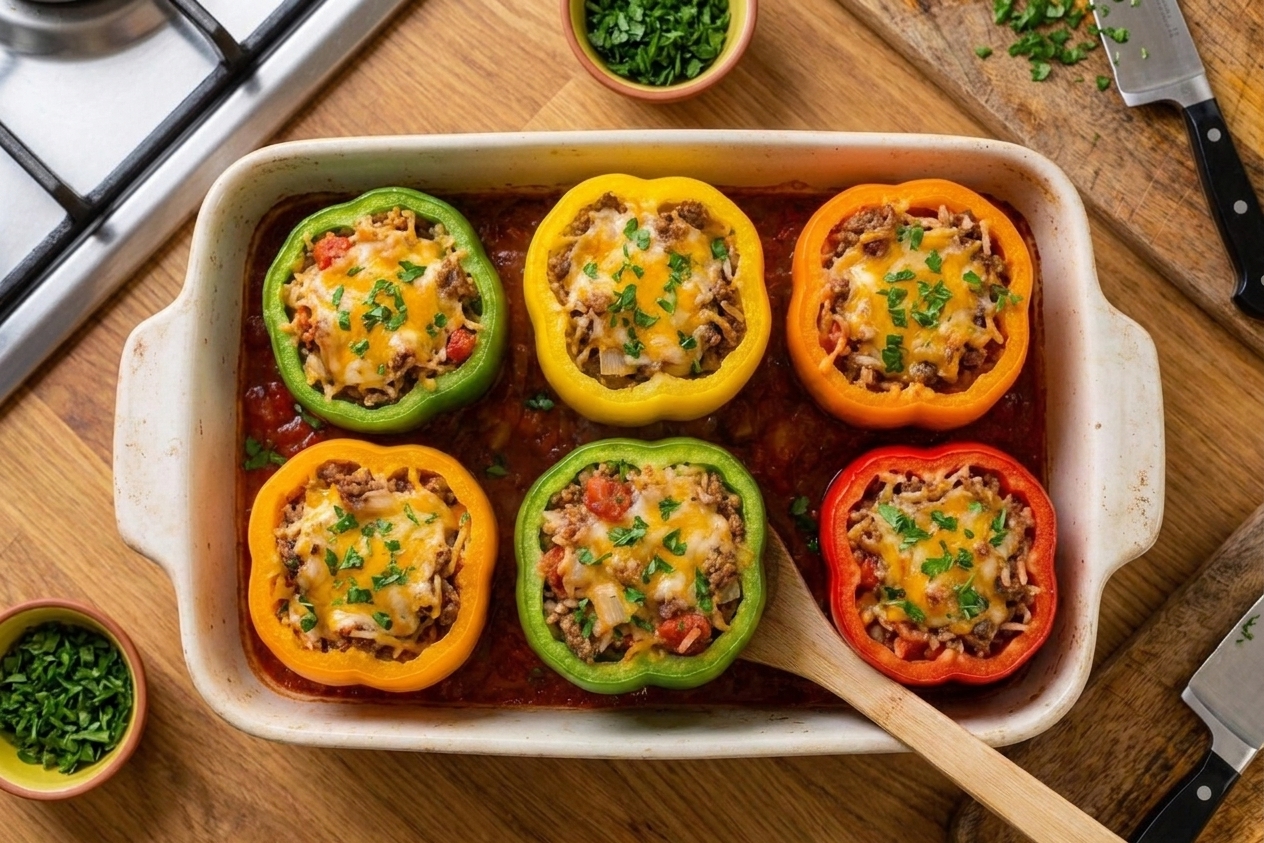 Stuffed Peppers With Rice