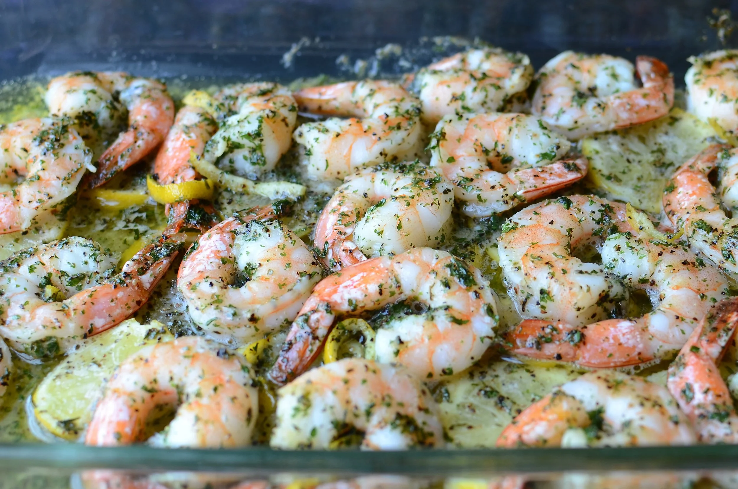 Garlic Butter Baked Shrimp