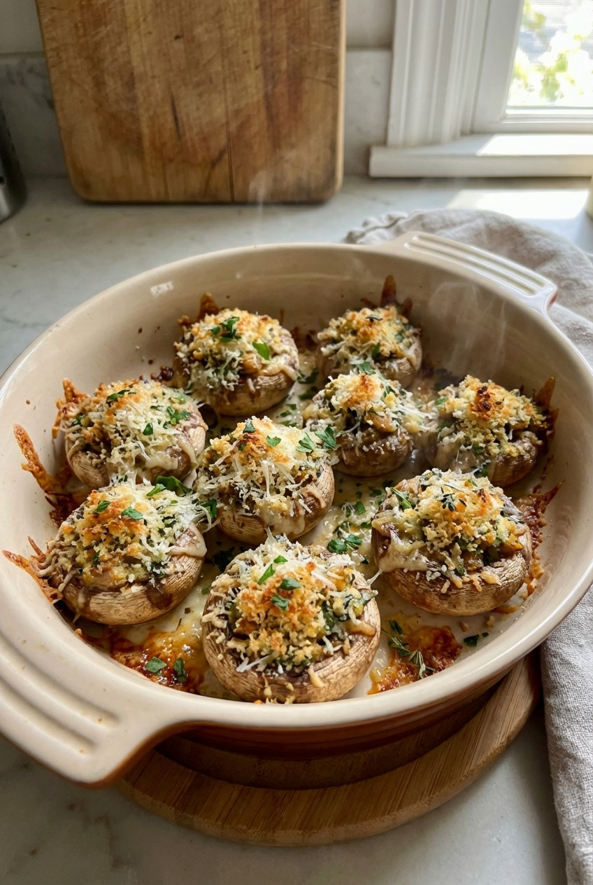 Gourmet Stuffed Mushrooms