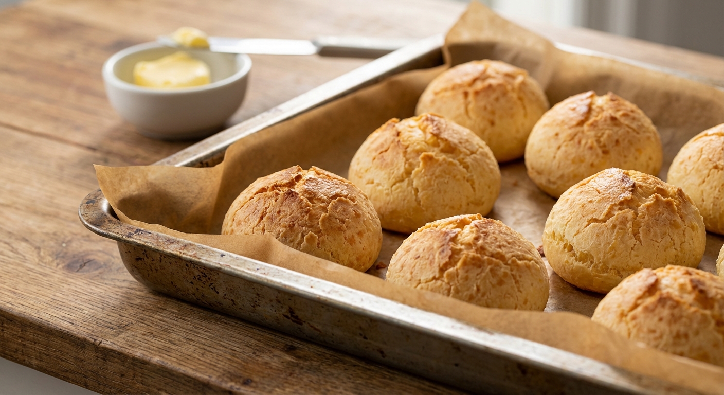 Gourmet Brazilian Cheese Bread (Healthy Pão de Queijo)