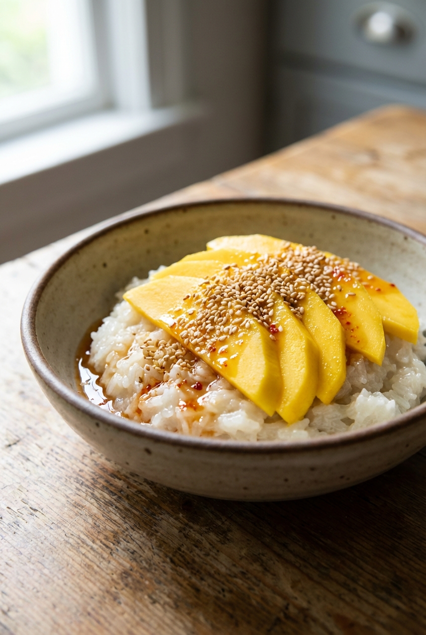 Sweet & Spicy Mango Sticky Rice