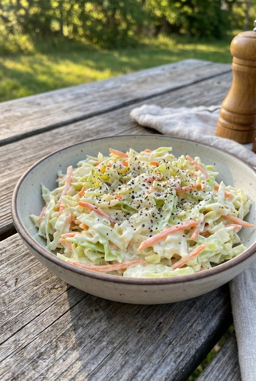 Classic Coleslaw (Fresh & Creamy)