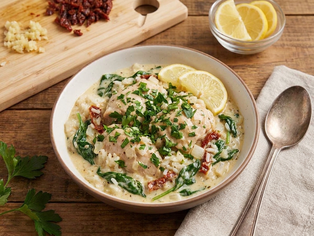 Instant Pot Lemon Garlic Chicken and Rice