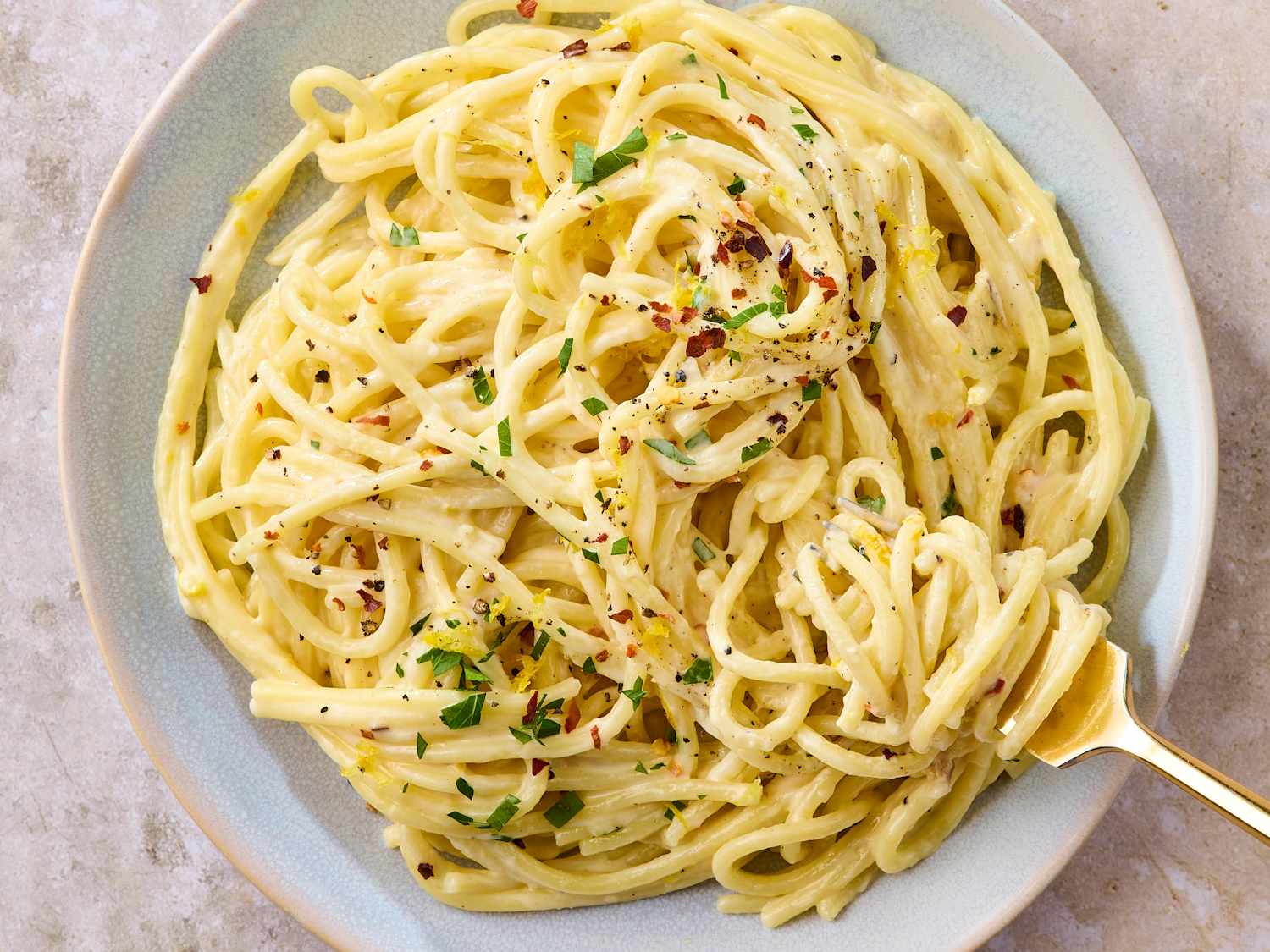 Creamy Lemon Garlic Pasta