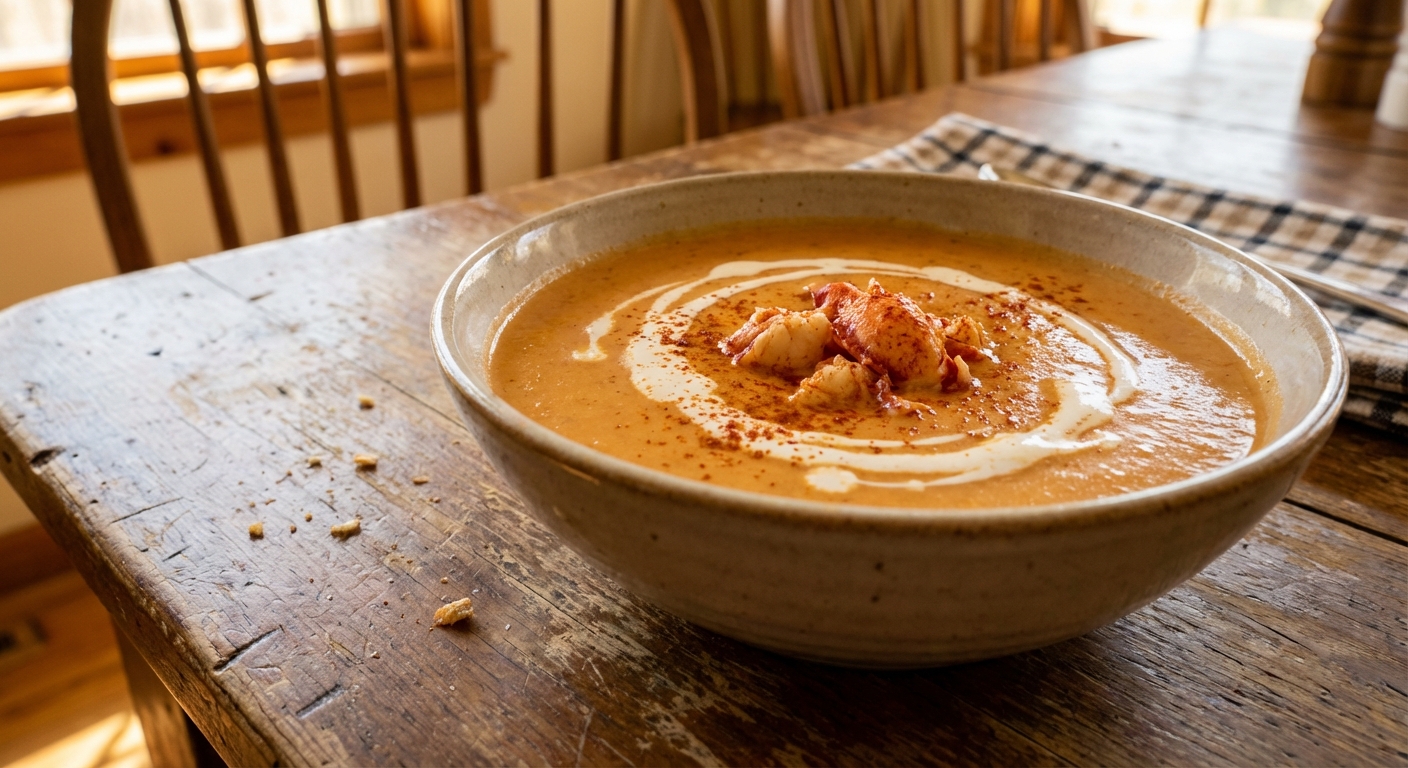 Smoky Spicy Lobster Bisque