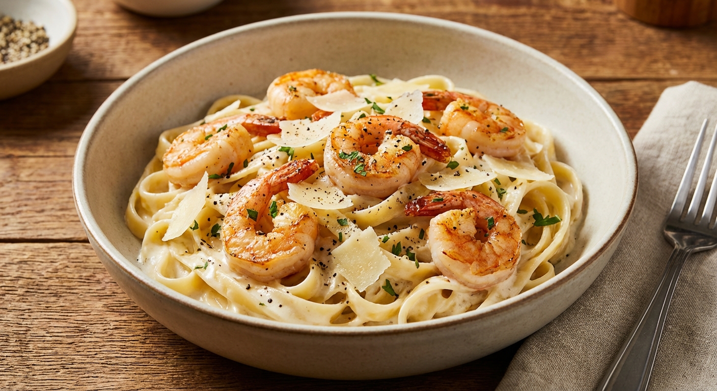 Fresh Shrimp Alfredo