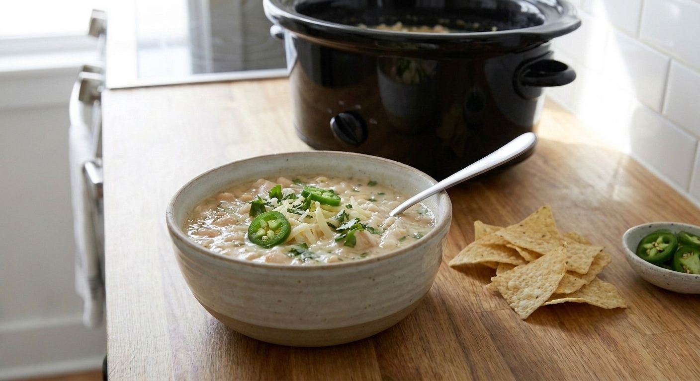 Slow Cooker White Chicken Chili