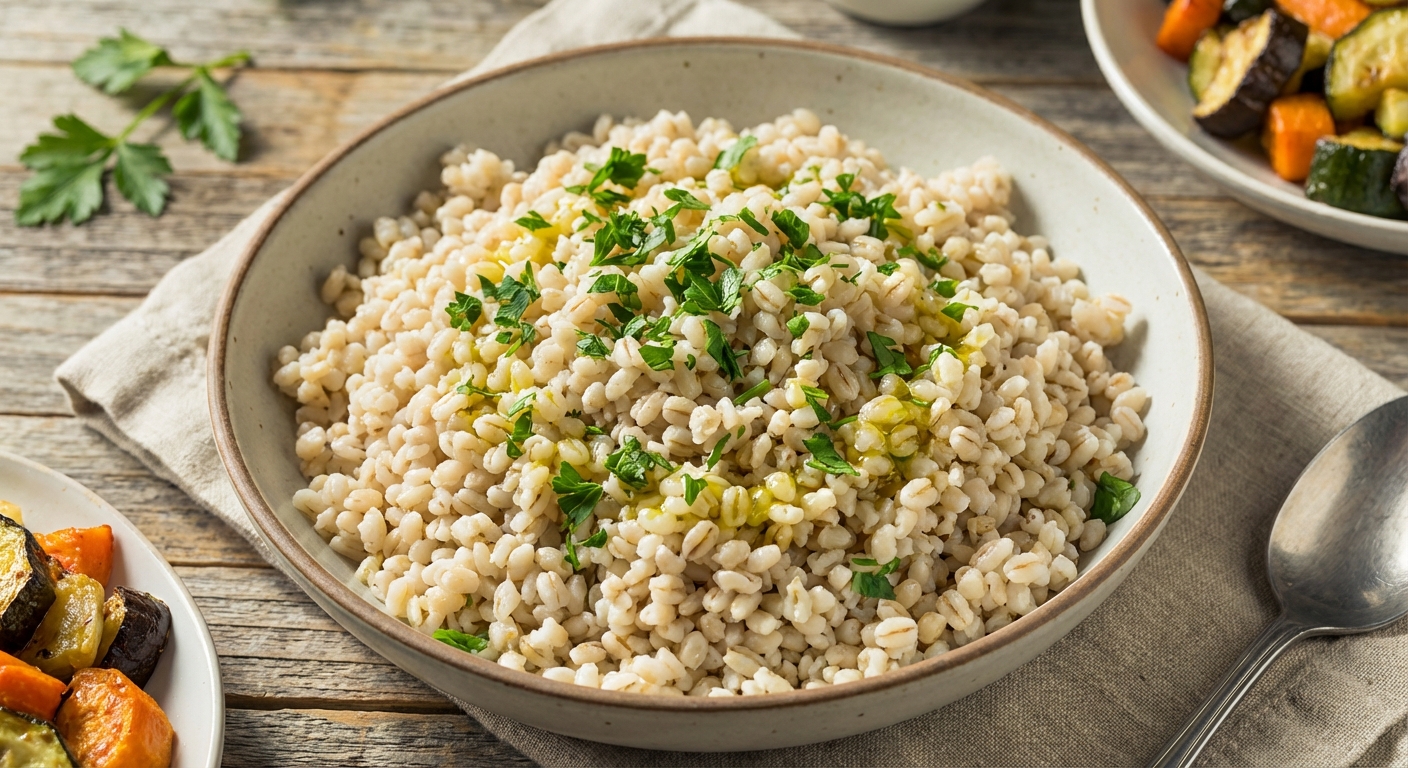 Fluffy Cooked Barley