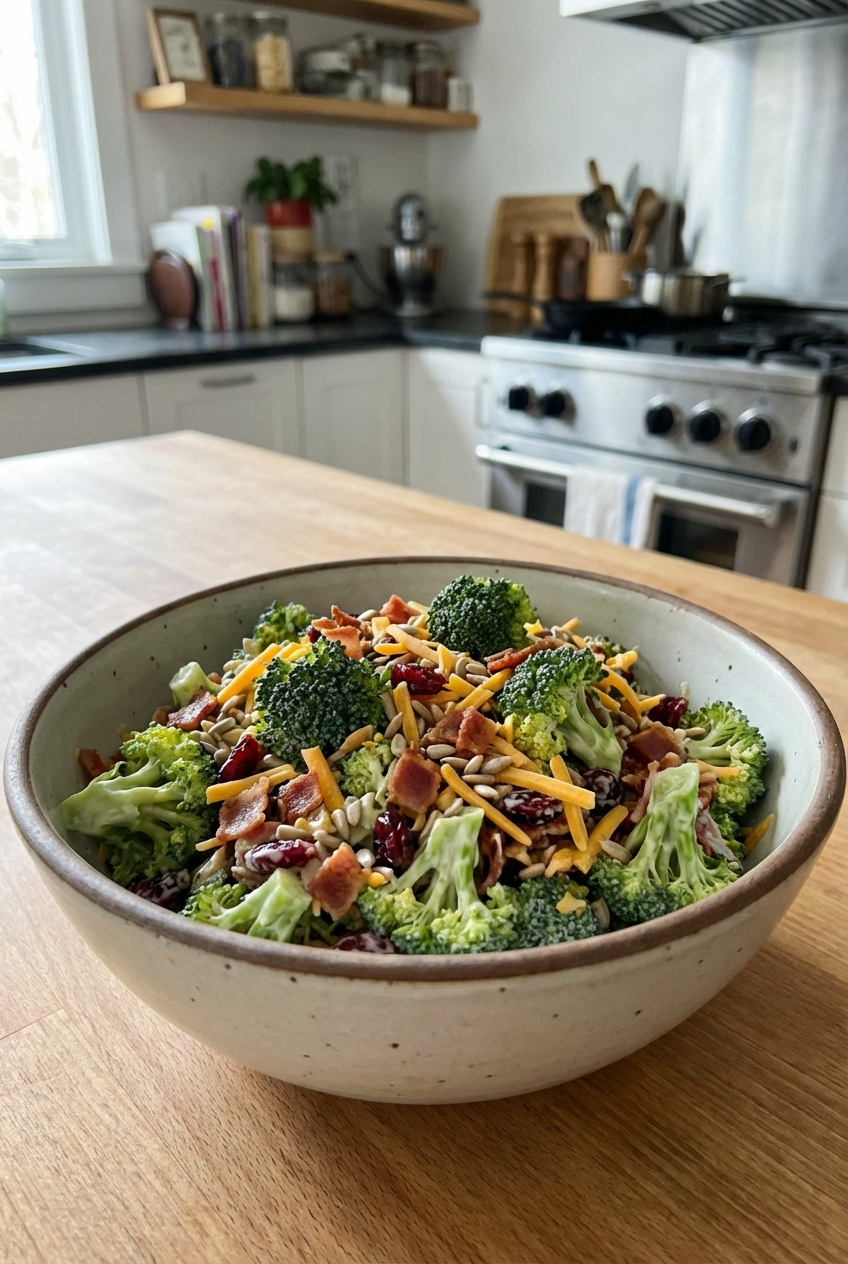 Fresh Broccoli Salad (Crunchy and Creamy)