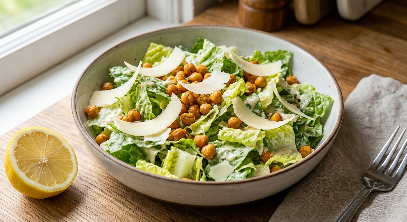 Healthy Caesar Salad (Bright and Citrusy)