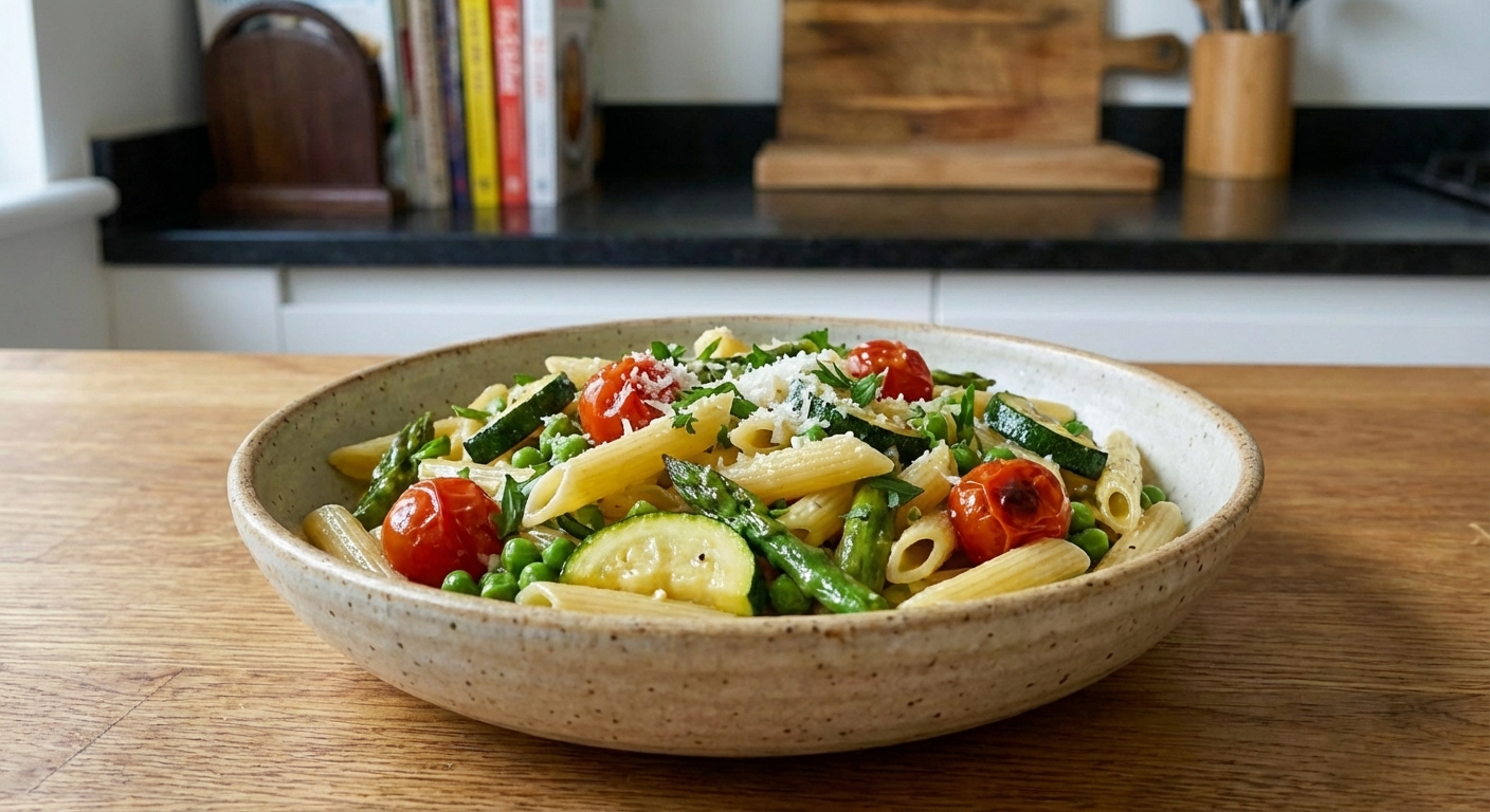 Classic Pasta Primavera (Tangy and Sweet)