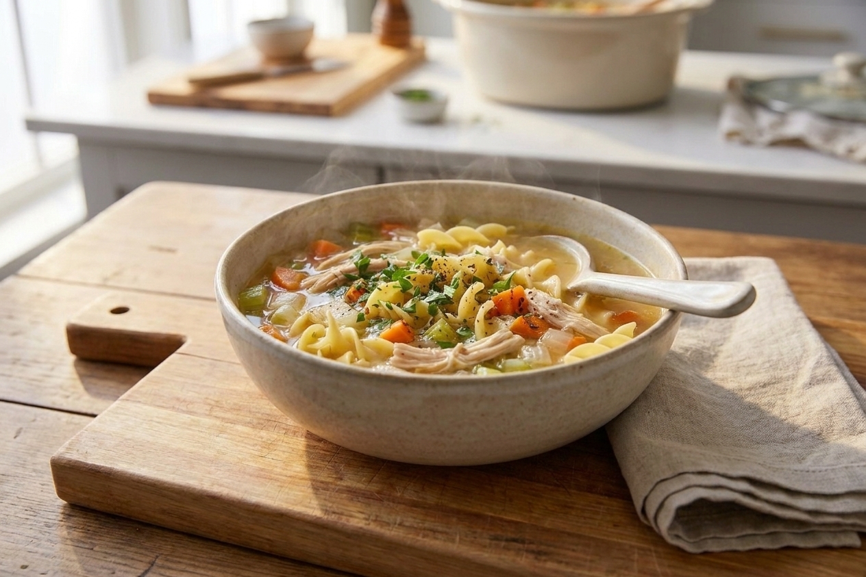 Slow Cooker Chicken Noodle Soup