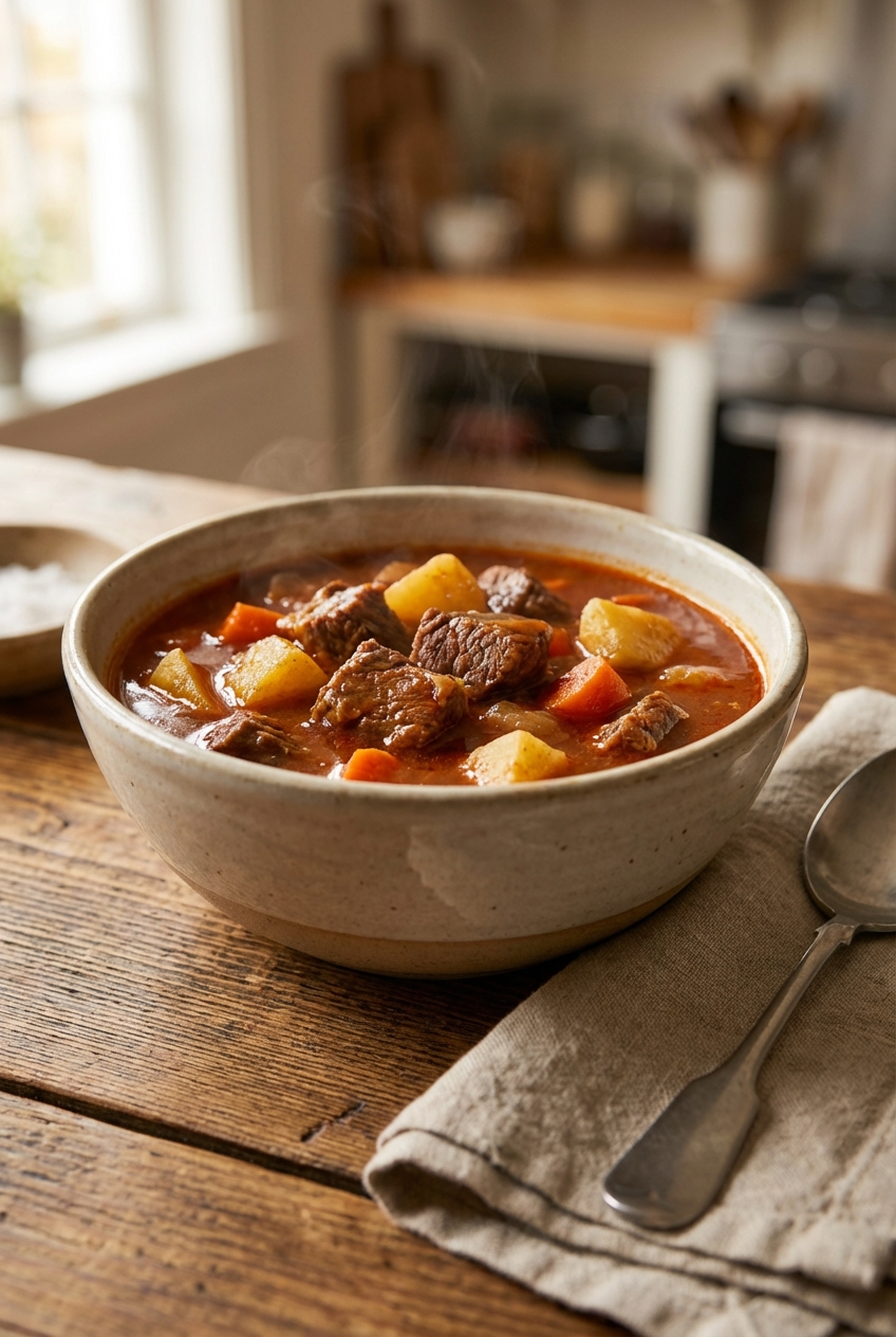 Smoky & Spicy Crockpot Beef Stew