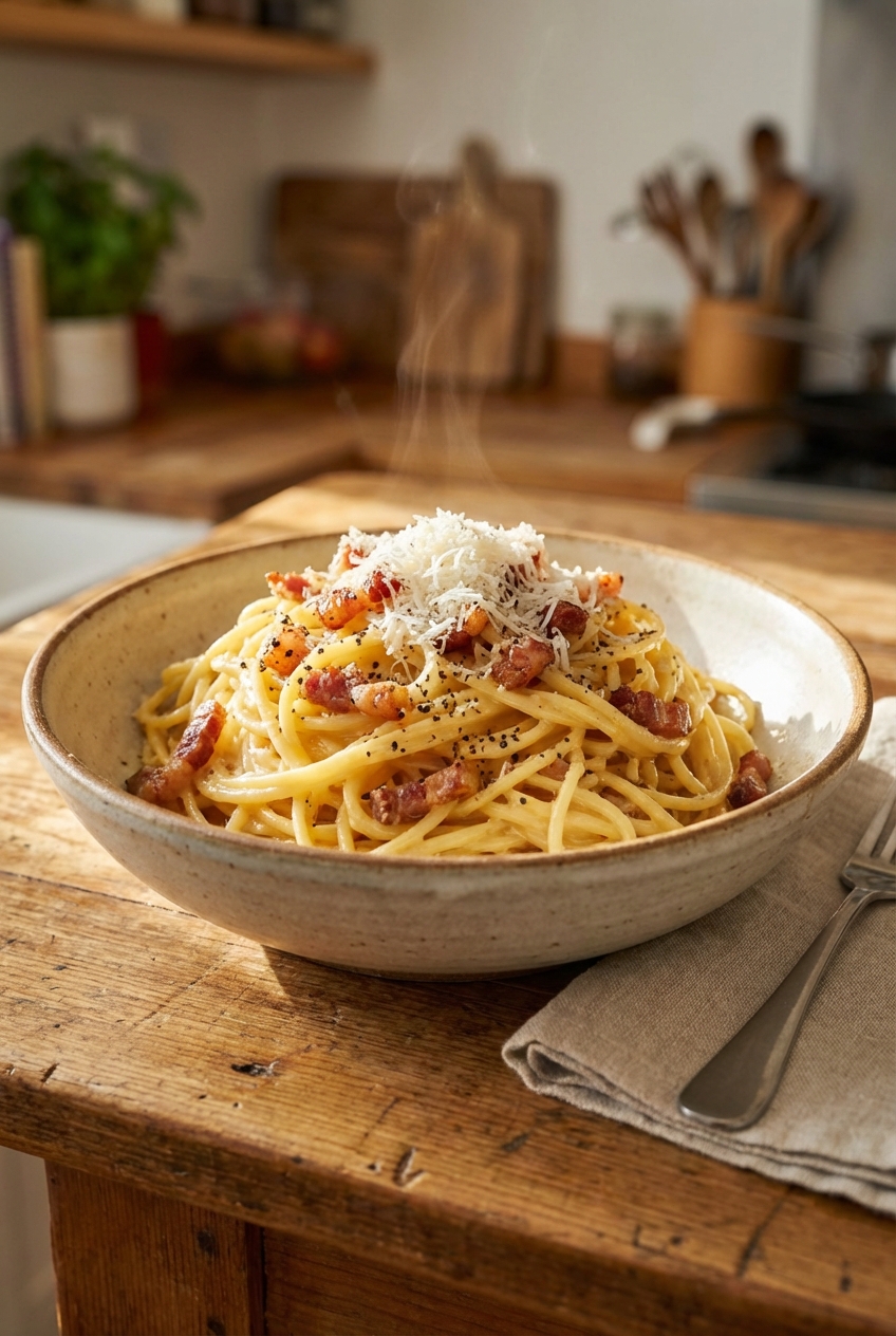 Homestyle Pasta Carbonara