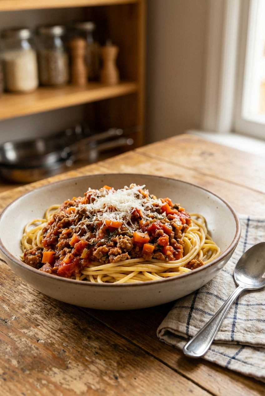 Homestyle Spaghetti Bolognese