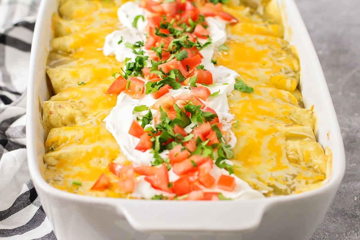 Cream Cheese Chicken Enchiladas