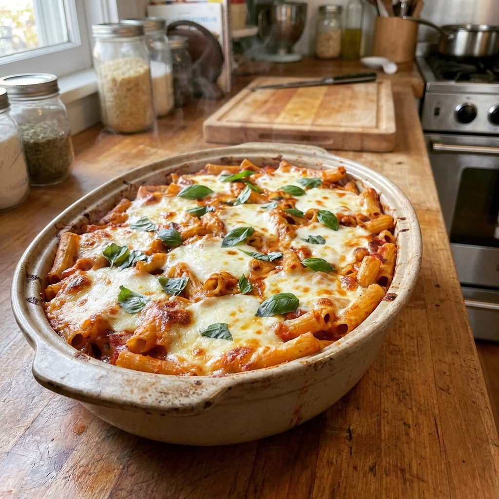 Classic Baked Ziti (Cheesy and Hearty)