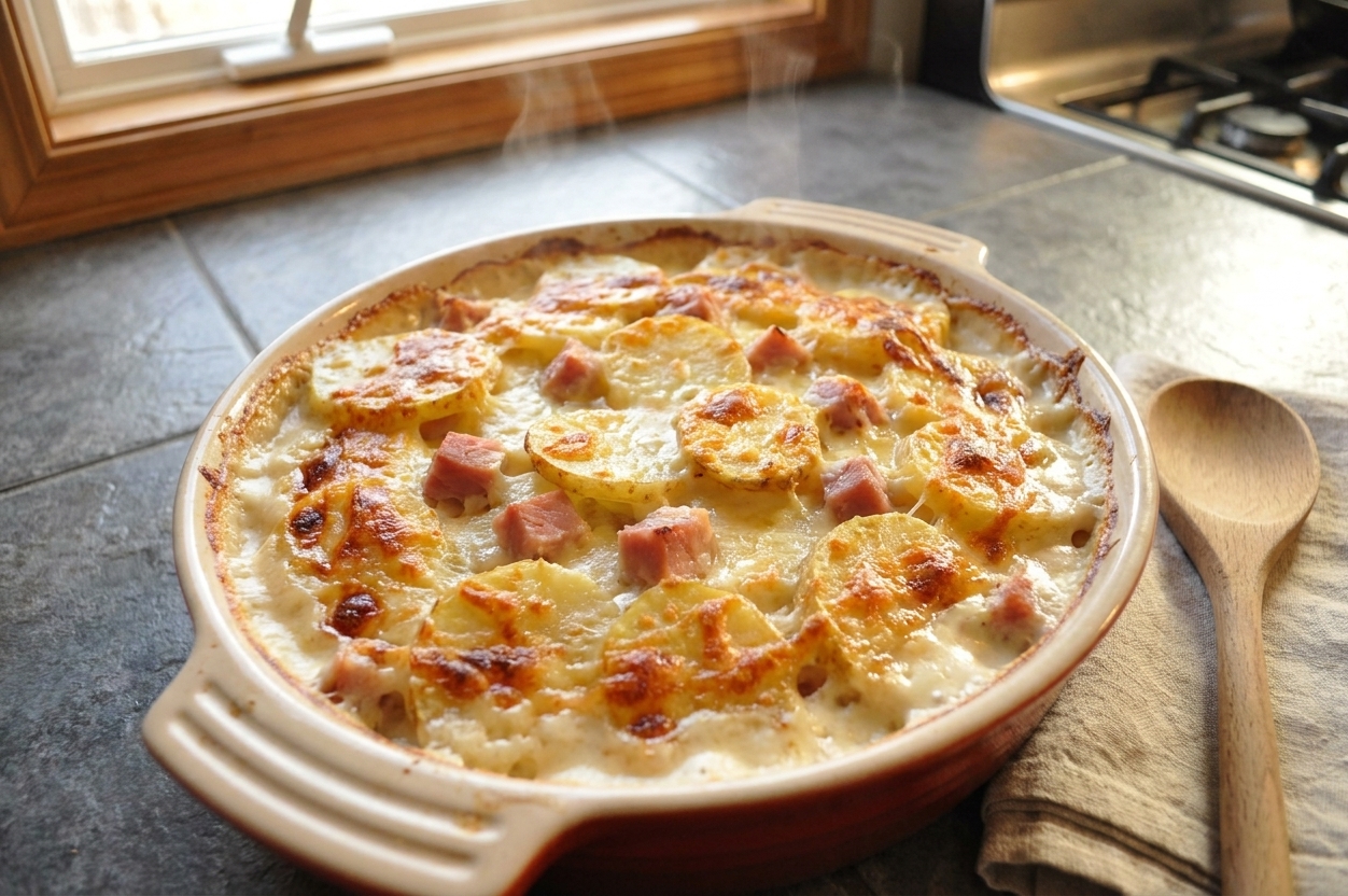 Scalloped Potatoes with Ham