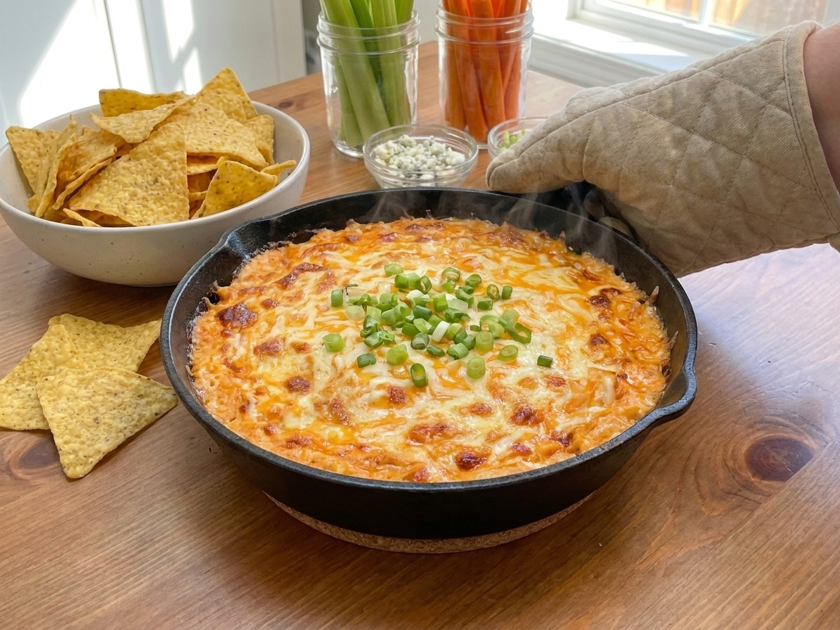 Buffalo Chicken Dip With Buffalo Sauce