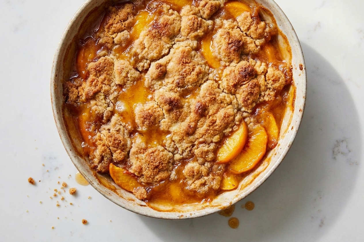 Peach Cobbler Crumb Topping