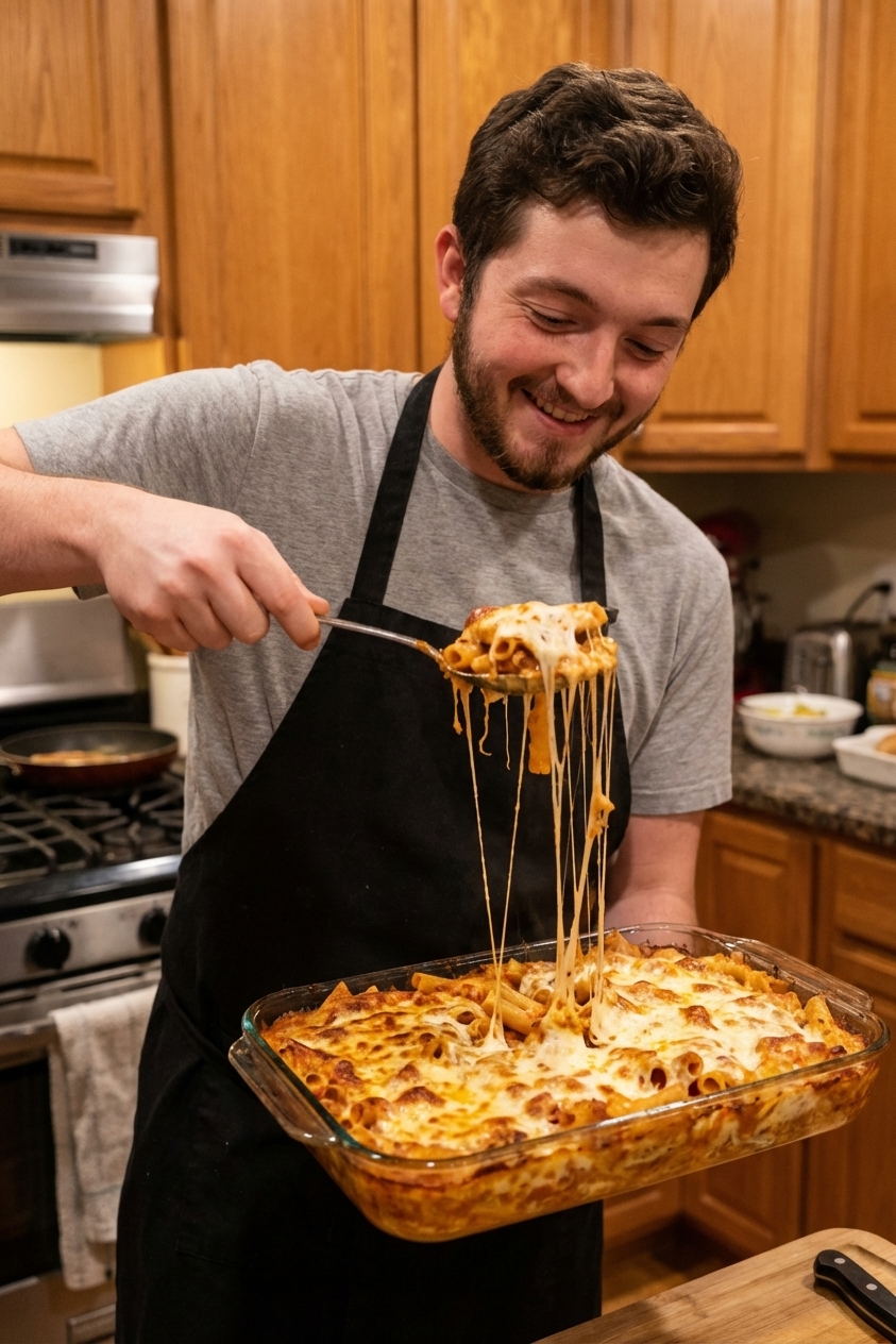 Ricotta-Layered Baked Ziti (Cheesy, Make-Ahead)