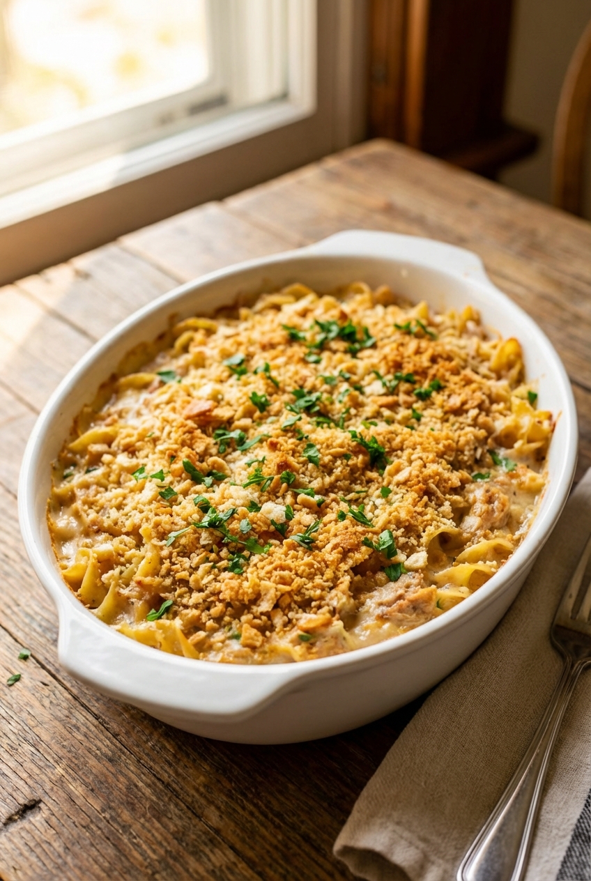 Smoky Spicy Tuna Noodle Casserole