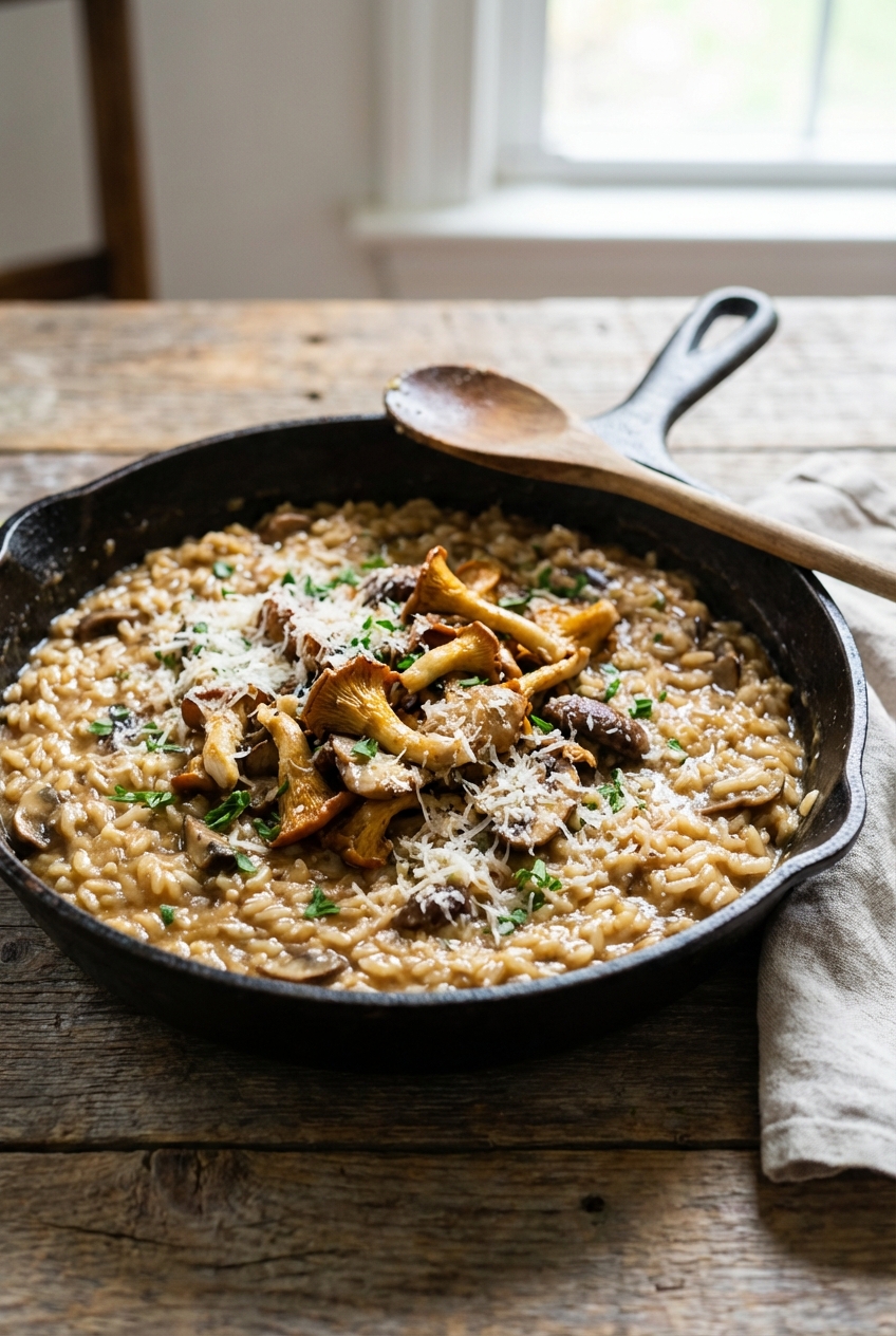 Rustic Mushroom Risotto