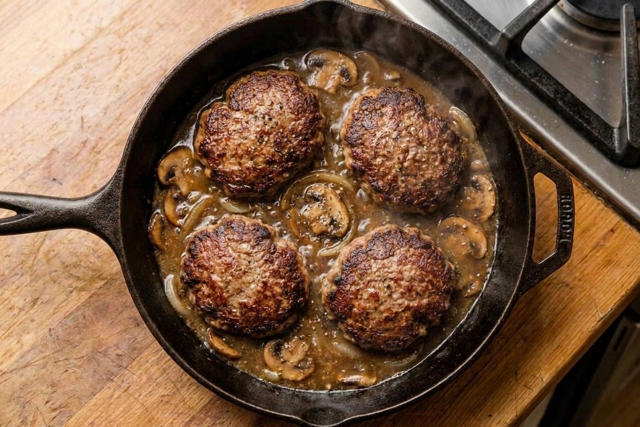 Hamburg Steak with Onion Gravy