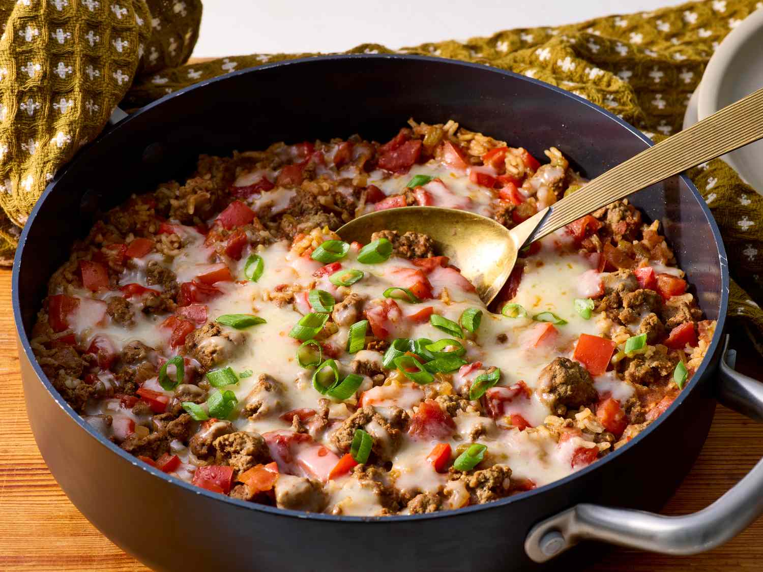 Ground Meat and Rice Skillet