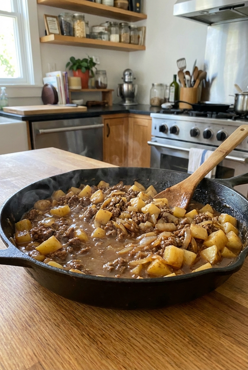 Traditional Ground Beef Skillet Dinner