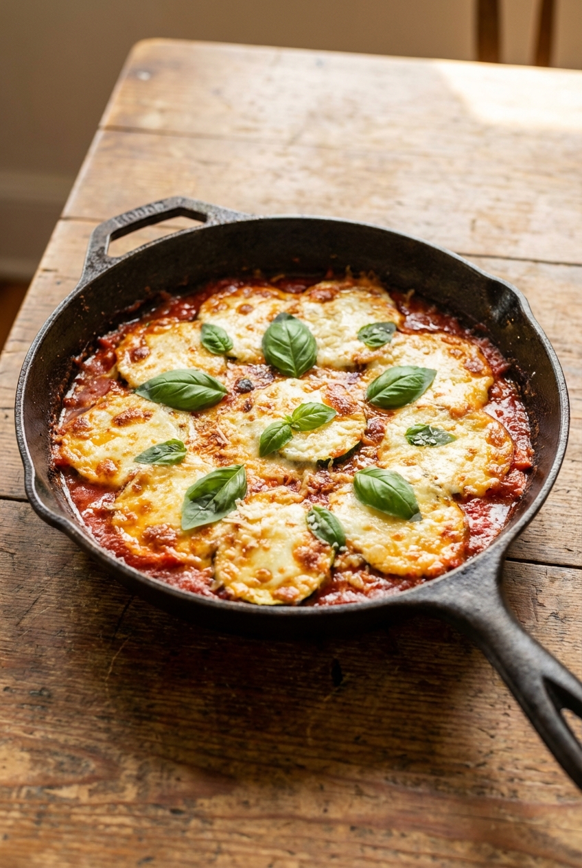 Cozy Zucchini Parmesan Skillet