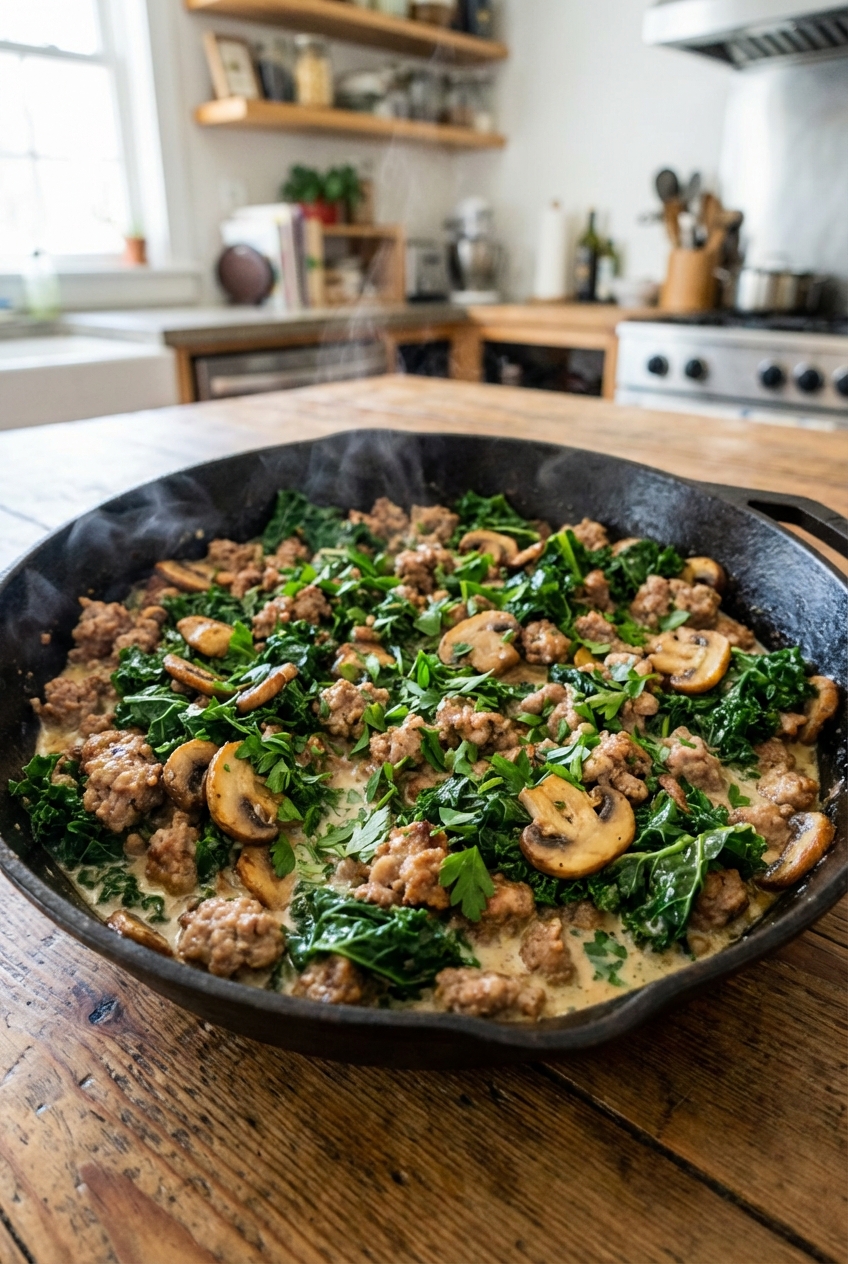 Festive Light & Creamy Sausage