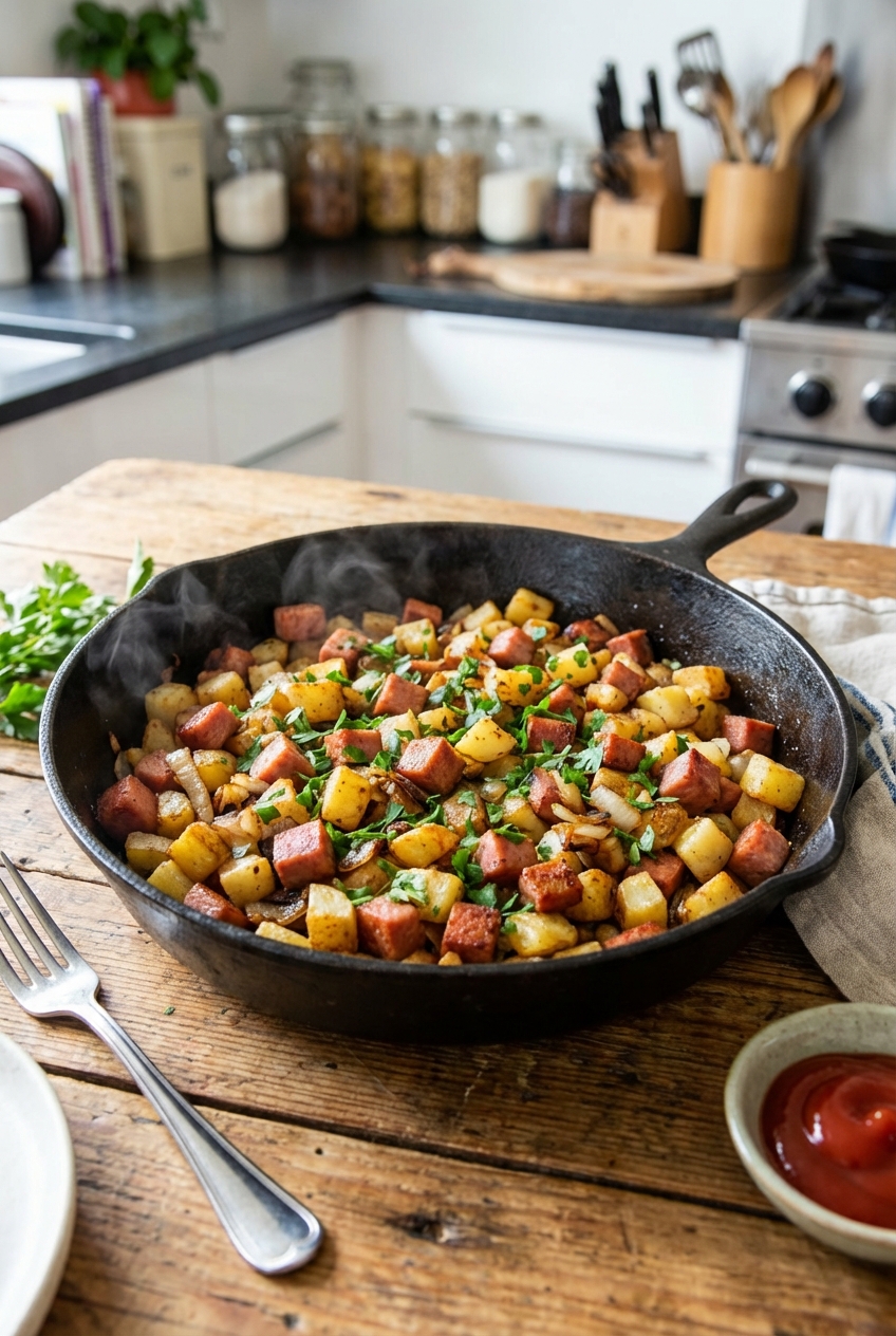 Rustic Spam Skillet