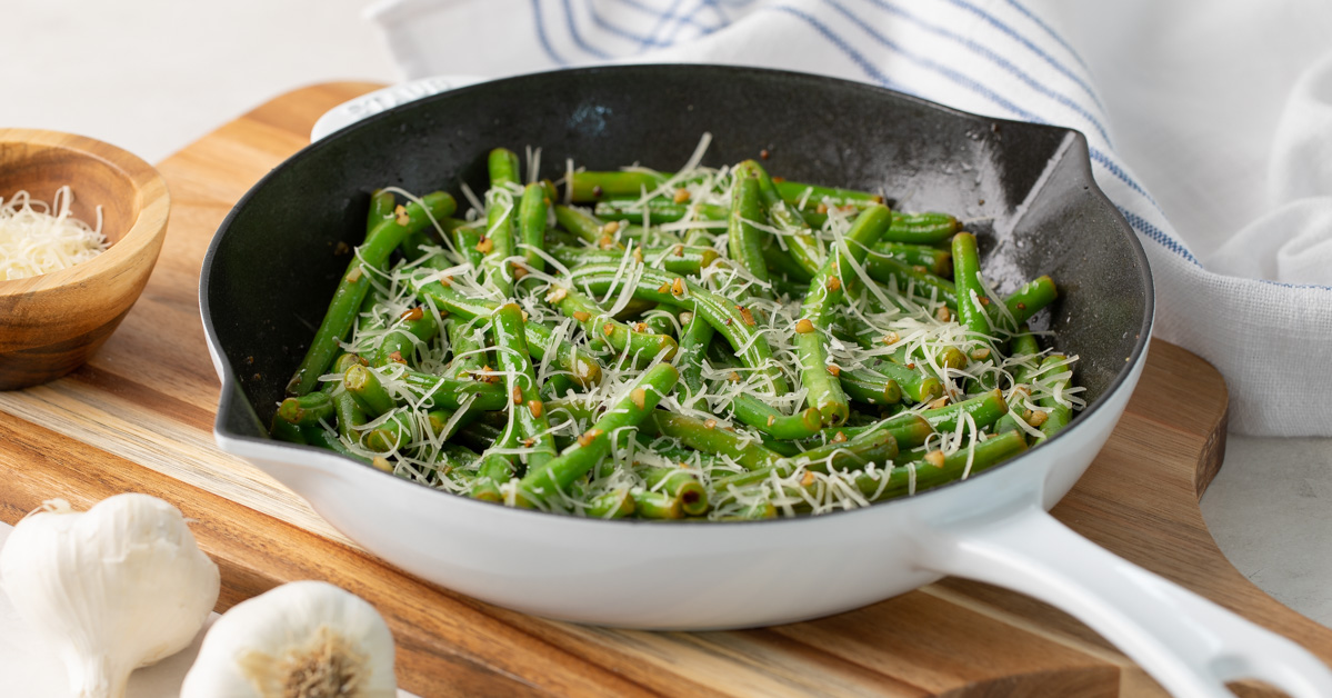 Garlic Parmesan Frozen Green Beans