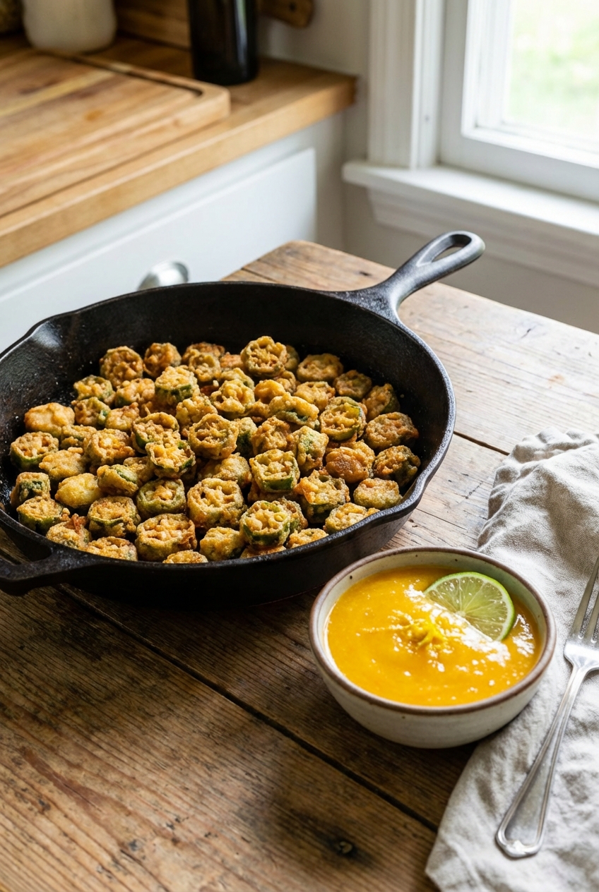 Homemade Fried Okra (Fruity and Bright)