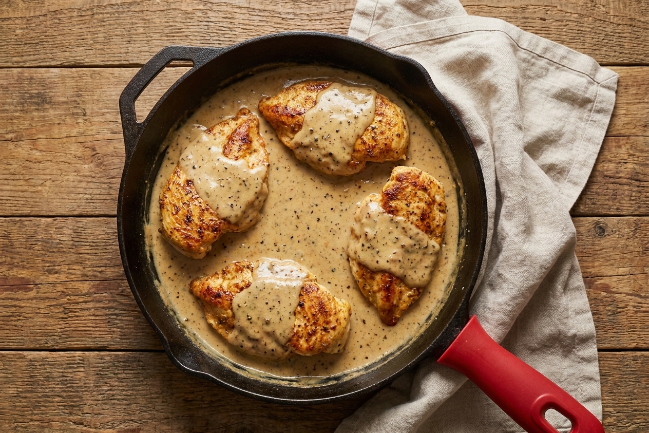 Country Skillet Chicken and Gravy