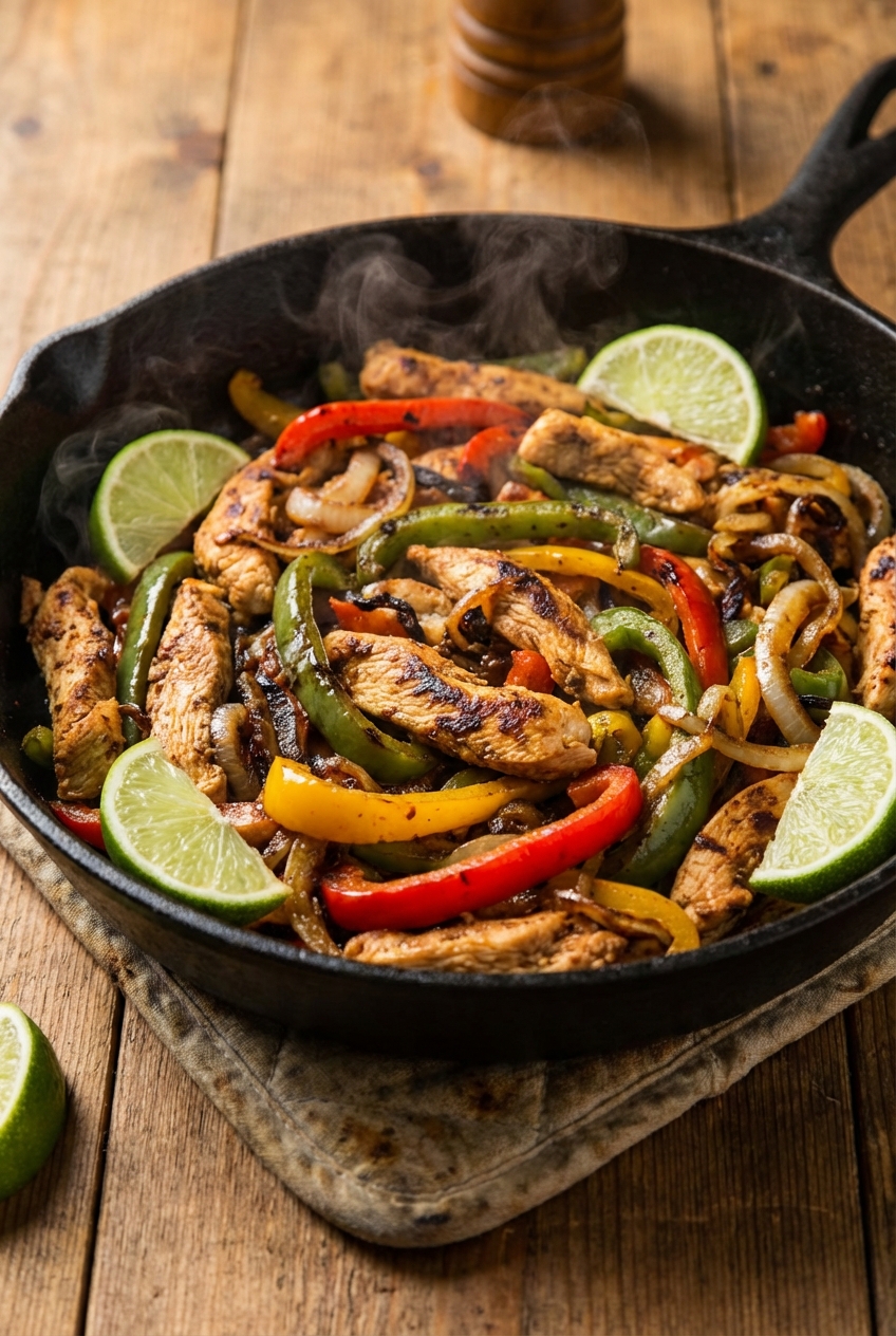 Easy Sizzling Chicken Fajitas