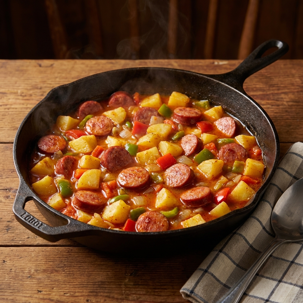 Wholesome Smoked Sausage Skillet