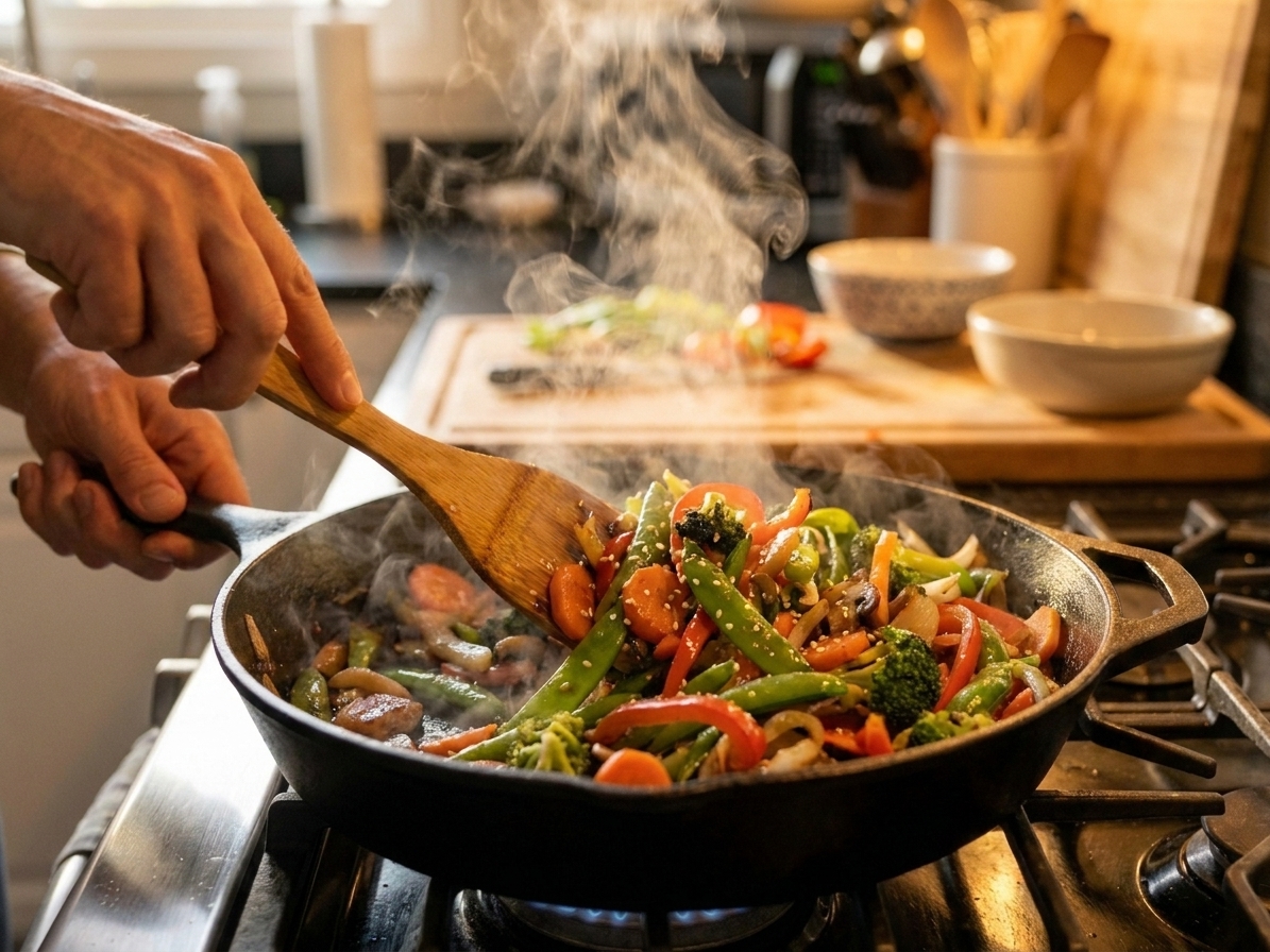 Crispy Veggie Stir Fry