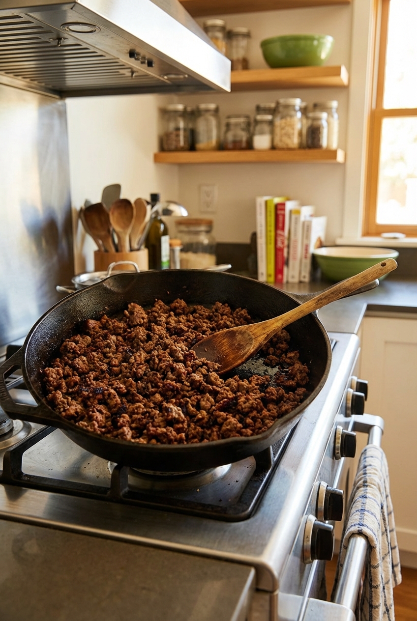 Skillet Browned Ground Beef