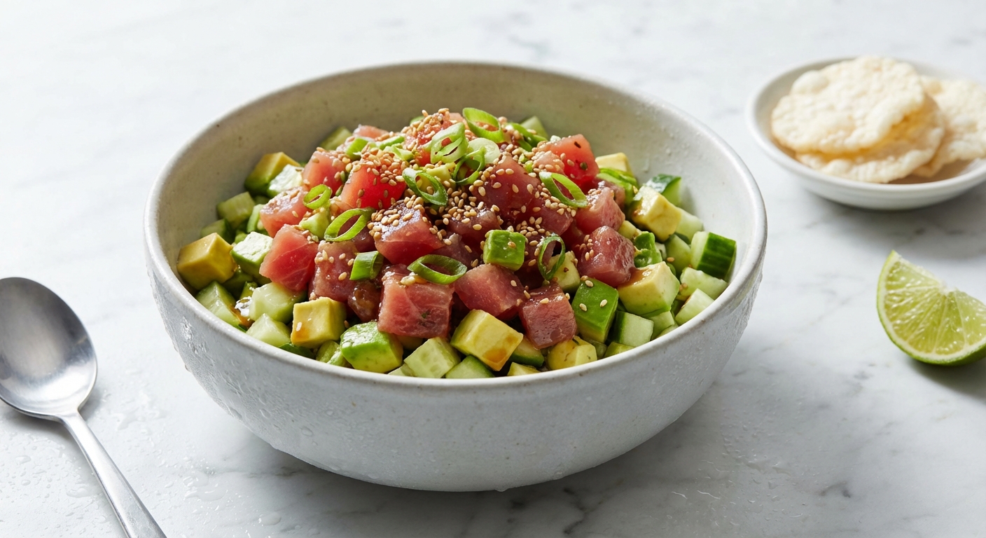 Fresh Tuna Tartare Appetizer