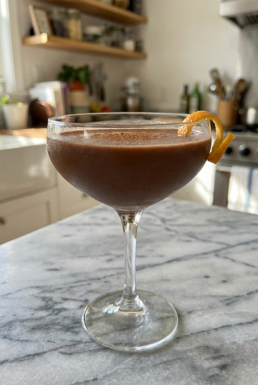 Healthy Chocolate Martini (Bright & Citrusy)