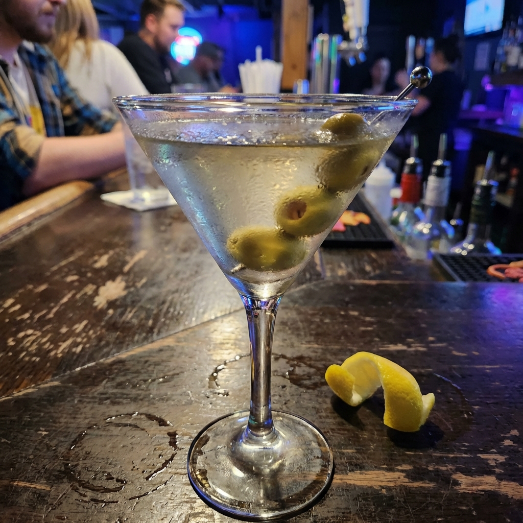 Hearty Dirty Vodka Martini