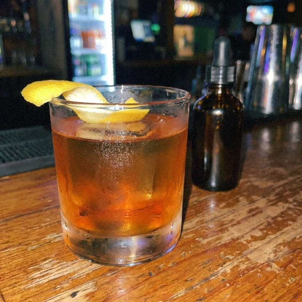 Quick Smoky Spicy Sazerac