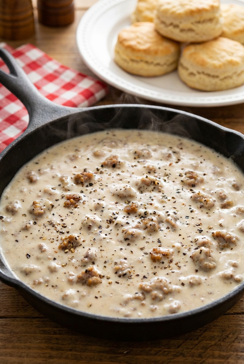Classic Sausage Gravy (Rich and Savory)