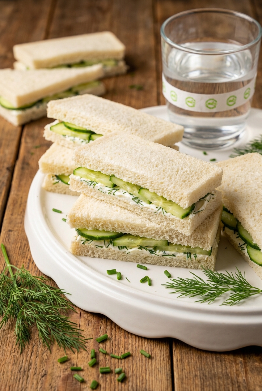 Light Cucumber Sandwiches