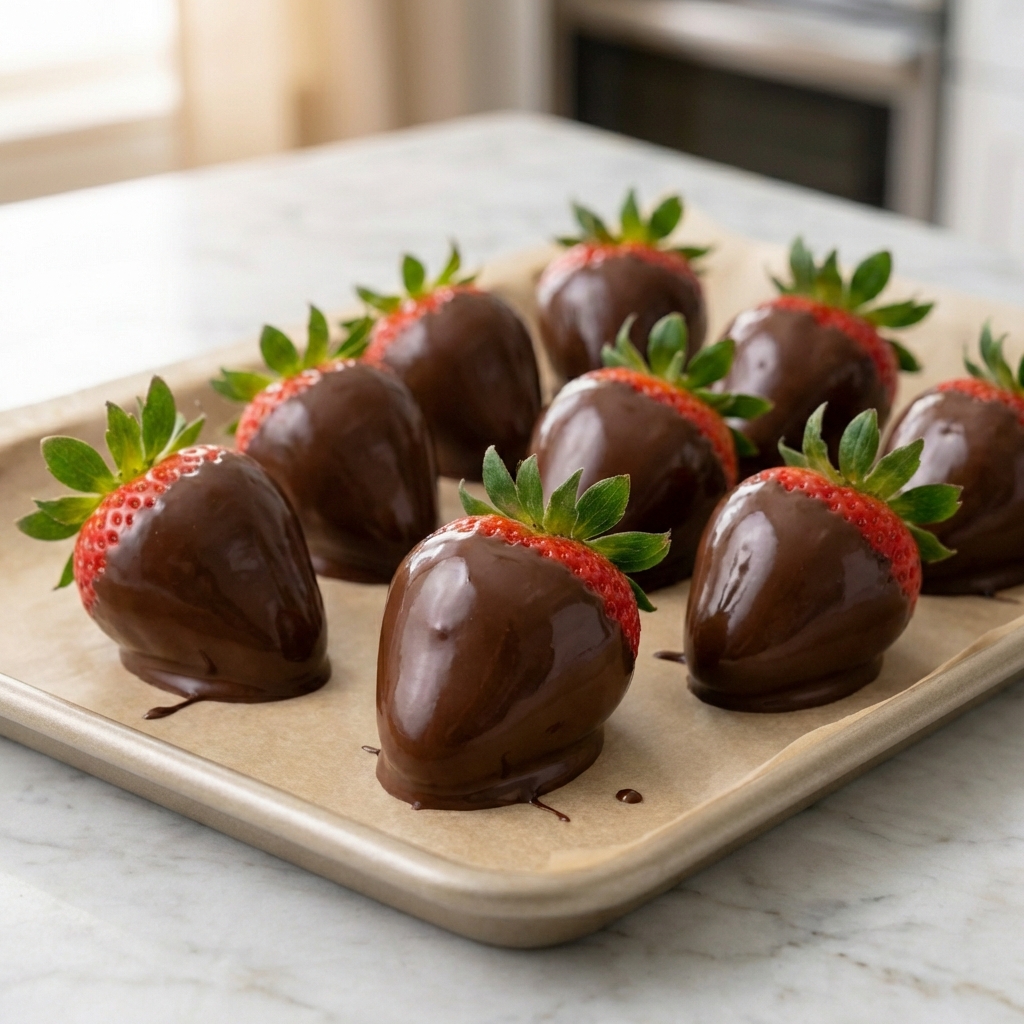 Homemade Chocolate Covered Strawberries