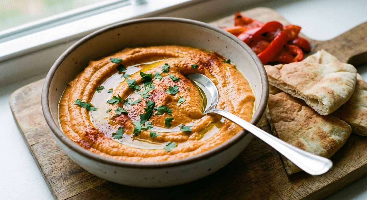 Roasted Red Pepper Hummus