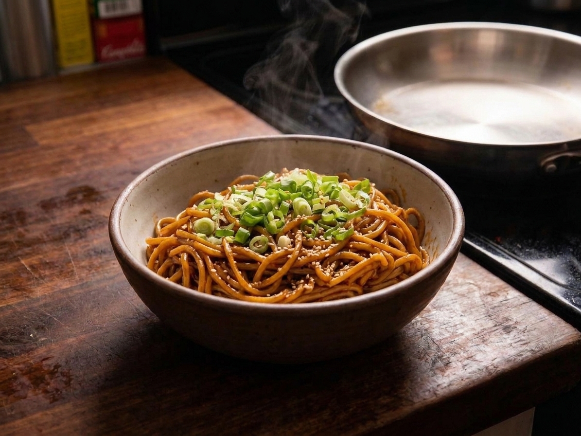 Spicy Garlic Chinese Noodles